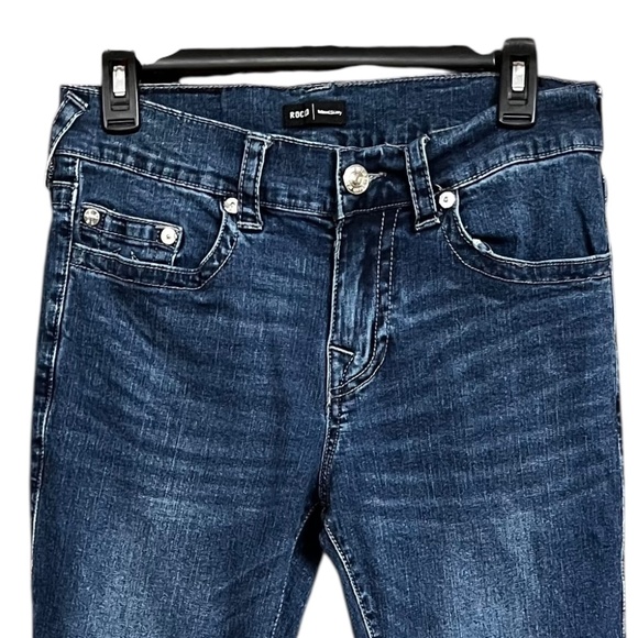 True Religion Rocco Relaxed Skinny Blue Stretch Cotton Denim Jeans Size 30 - Picture 3 of 8